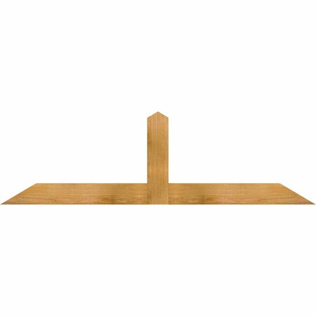 Ekena Millwork Portland Rough Sawn Timber Gable Bracket, Western Red Cedar, 60"W x 17"H x 2"D x 4"F, 7/12 Pitch GBW060X17X0204POR00RWR